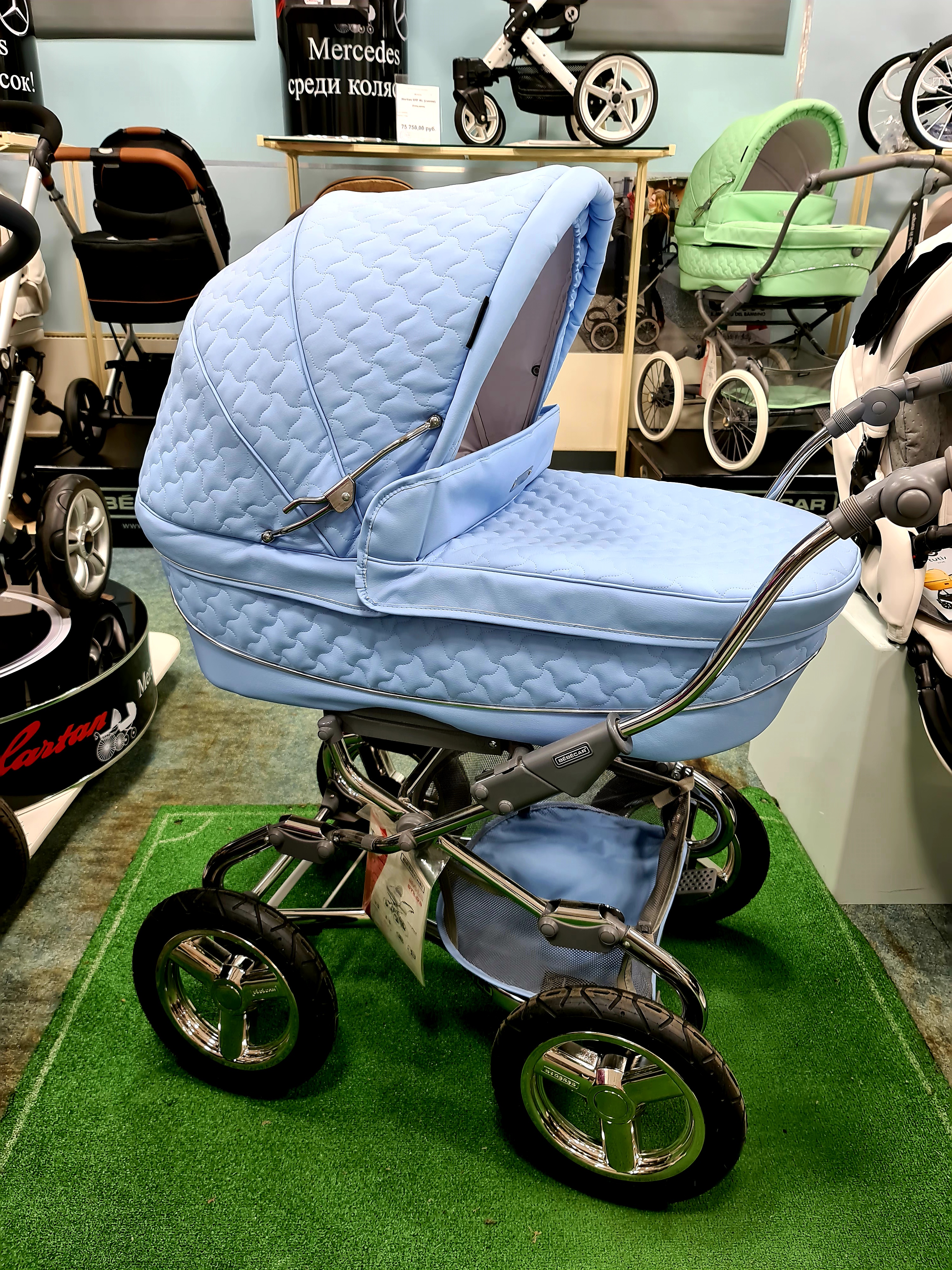 Коляска Bebecar Stylo Class (blue eco) 1в1