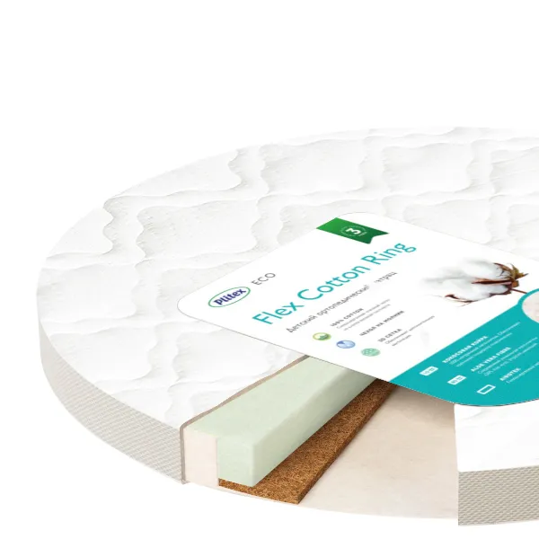 Матрас Plitex Flex Cotton Ring (ФК-02/2) 9см 74*74