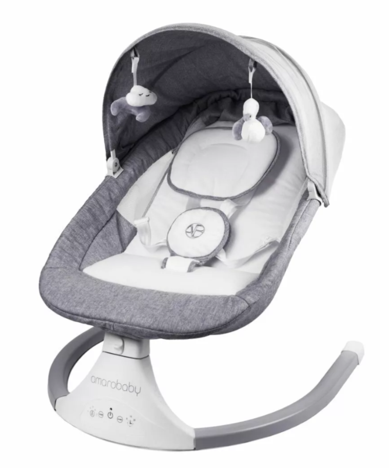 Электронные качели AMAROBABY LUCKY SWING, серый