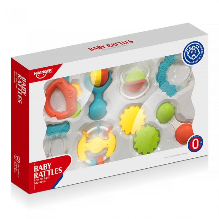 НЕ0150 HUANGER Игрушка Забавные погремушки (прорезыватели) набор 8шт.
