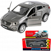 GLE-COUPE-GY (72) Машина металл MERCEDES-BENZ GLE COUPE длин 12 см, двери, багажн, серый