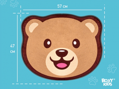 МЯГКИЙ КОВРИК ДЛЯ ВАННОЙ КОМНАТЫ TEDDY RBMT-001