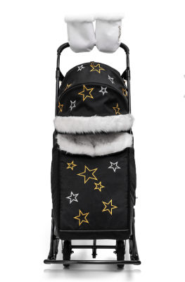 Санки-коляска Pikate Limited Edition (Black)