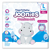 953213 Подгузники Joonies Premium Soft L 9-14 кг 42 шт