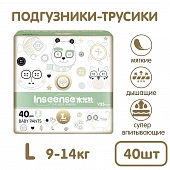 INSEENSE Трусики-подгузники V5S L (9-14) 40 шт.салатовая 72317
