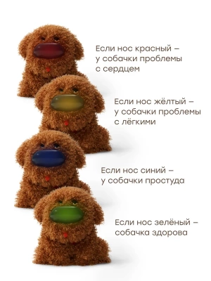 331974 Интерактивная игрушка собачка CLINIC ZOO Клиник ЗУ Happy Baby (sand) 