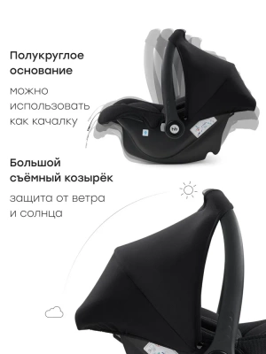 Автокресло Happy Baby SKYLER V2 (total black) NEW