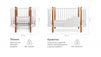 Детская кровать HAPPY BABY MOMMY LUX