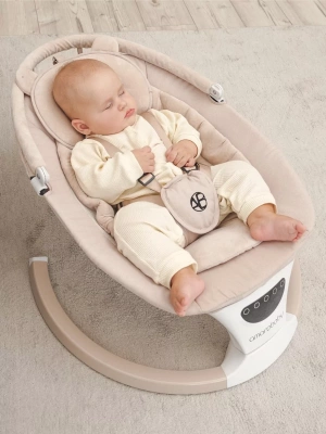 Электронные качели Amarobaby Teddy swing, бежевый