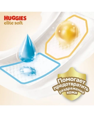 Подгузники Huggies Elite Soft 1 (3-5кг) 20шт
